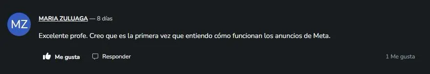 Comentario real de estudiante 6